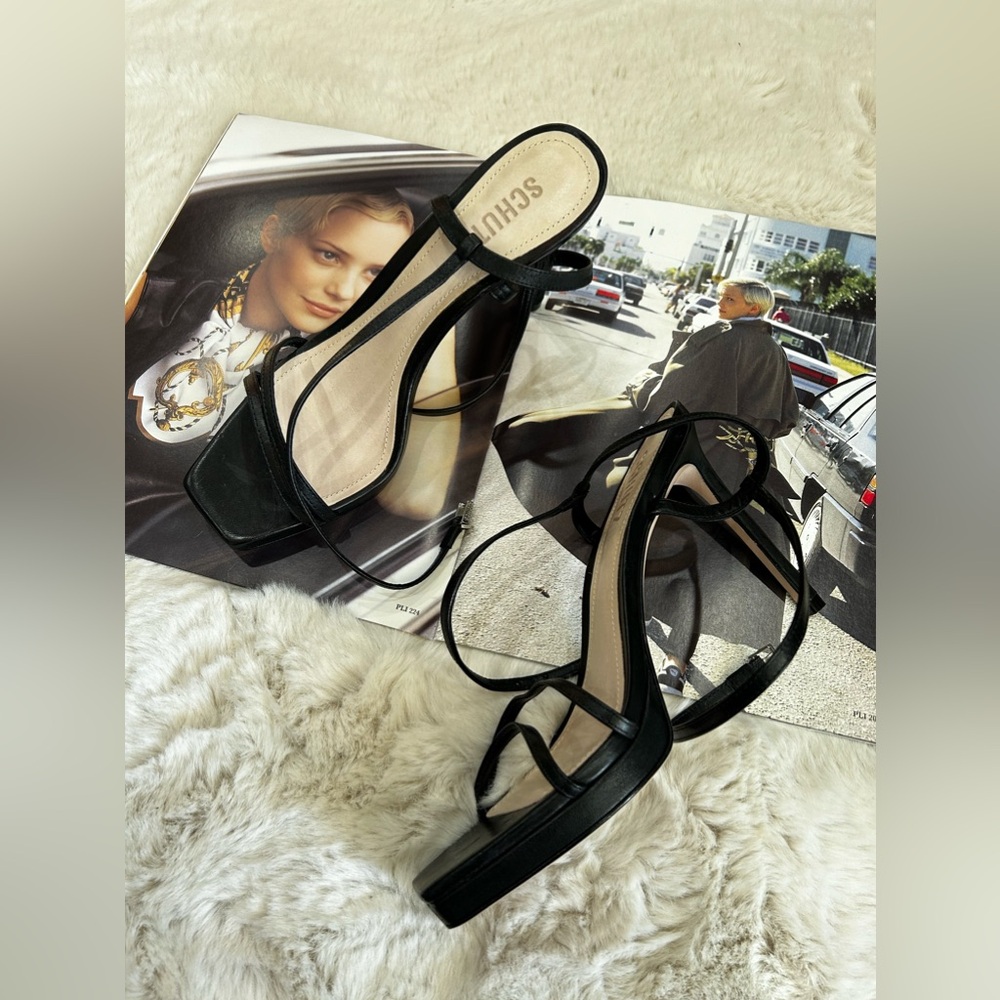 Leather Heels Sandals Shutz